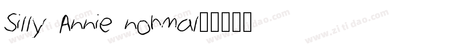 Silly Annie normal字体转换